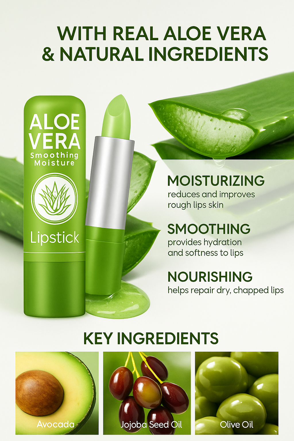 Aloe Glow™ – Hydrating Color-Changing Lip Balm (10 units )